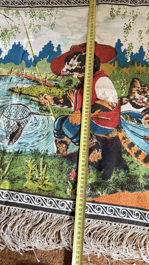 Visiškai naujas vintažinis sieninis kilimėlis „Kat - nuotraukos Nr. 7