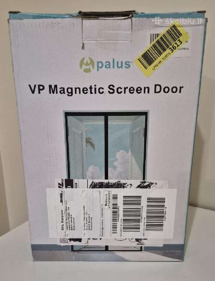 Baltas magnetinis tinklelis nuo vabzdžių durims