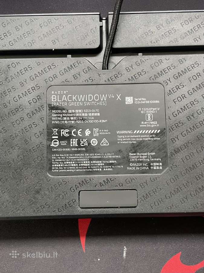 Razer Blackwidow v4 X - nuotraukos Nr. 4