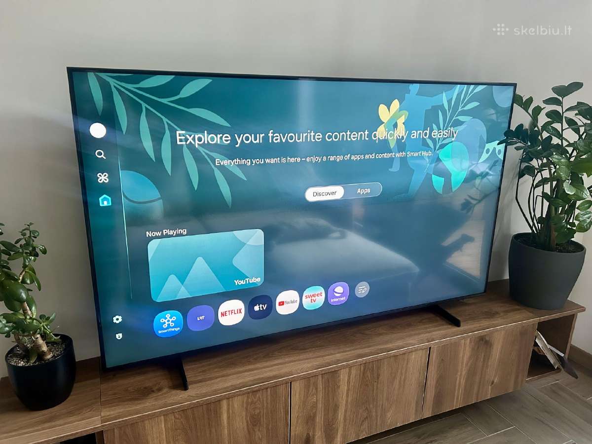 Parduodamas Samsung 65 Crystal Uhd 4k Smart TV
