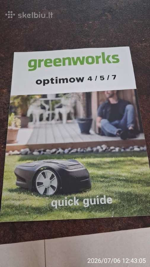 Greenworks Optimow5 - nuotraukos Nr. 2