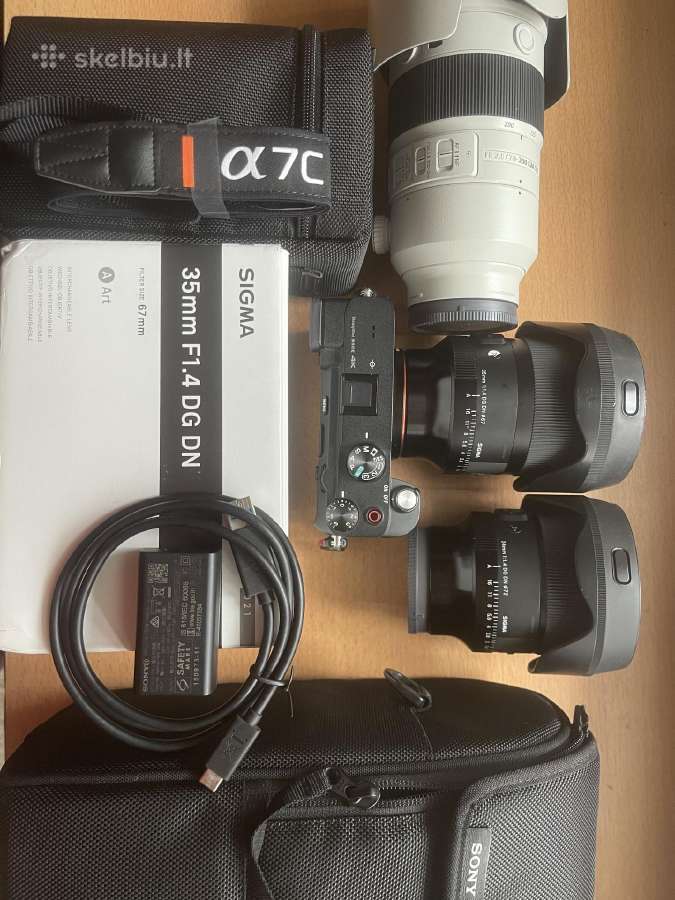 Mazai naudotas Sony a7c ir optika