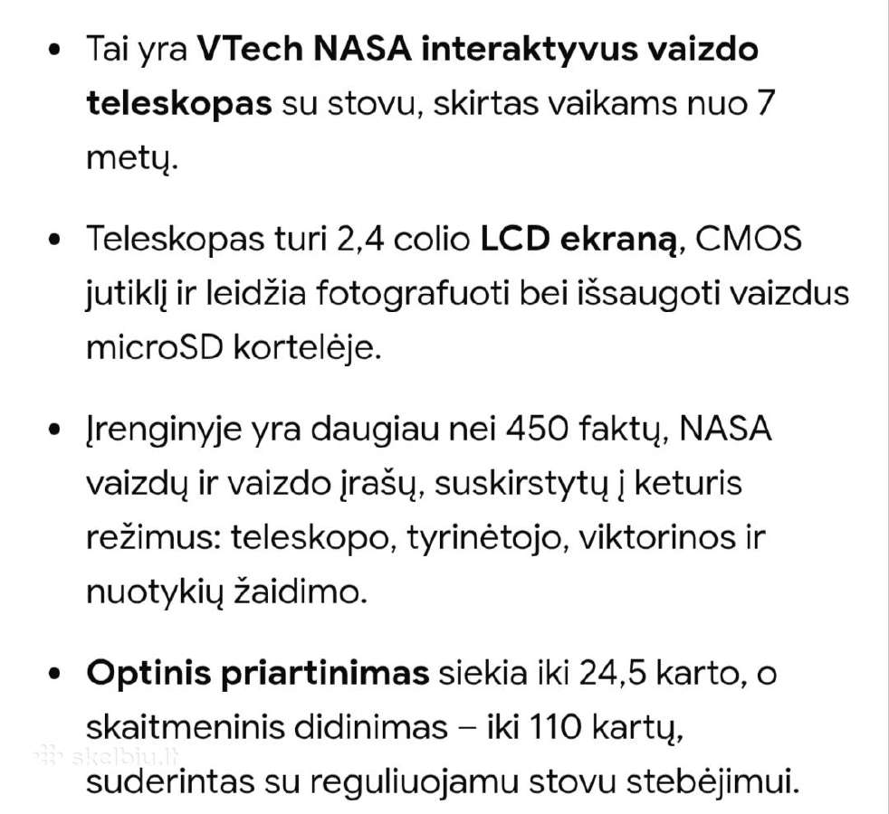 Interaktyvus vaizdo teleskopas - nuotraukos Nr. 13