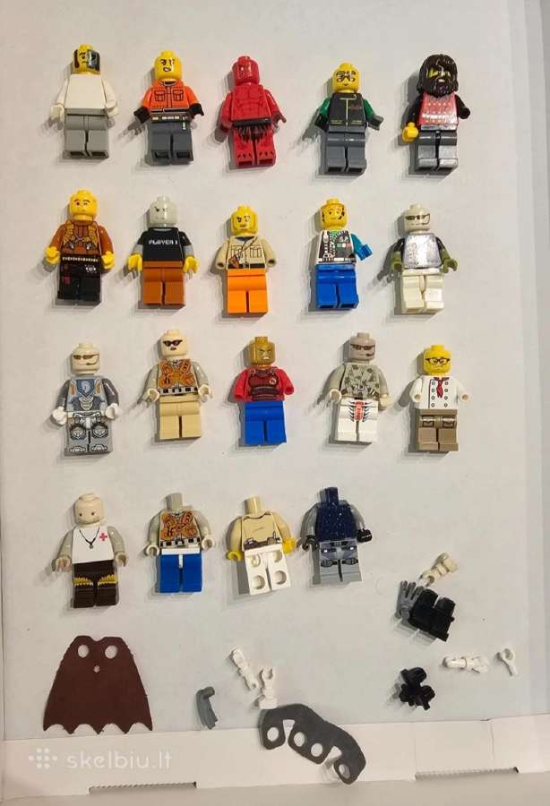 Lego žmogeliukai ir aksesuarai