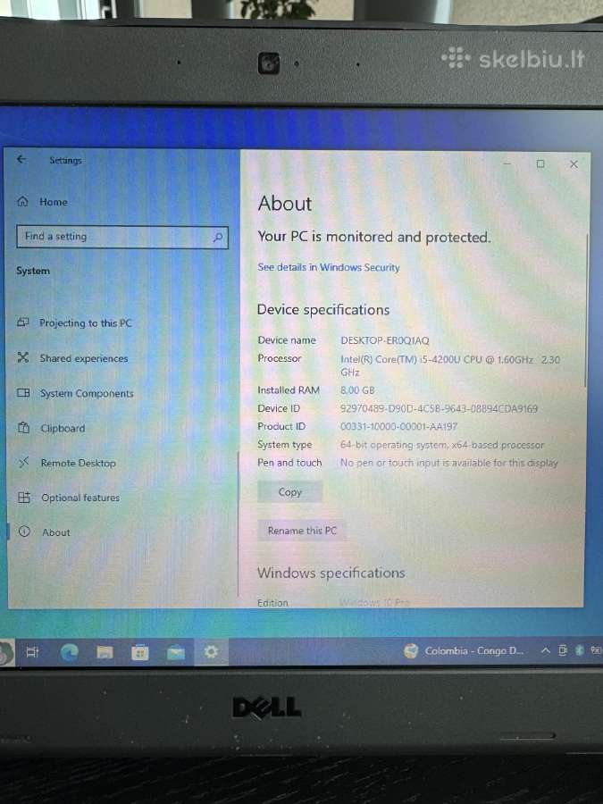 Dell latitude 3340 laptopas - nuotraukos Nr. 2