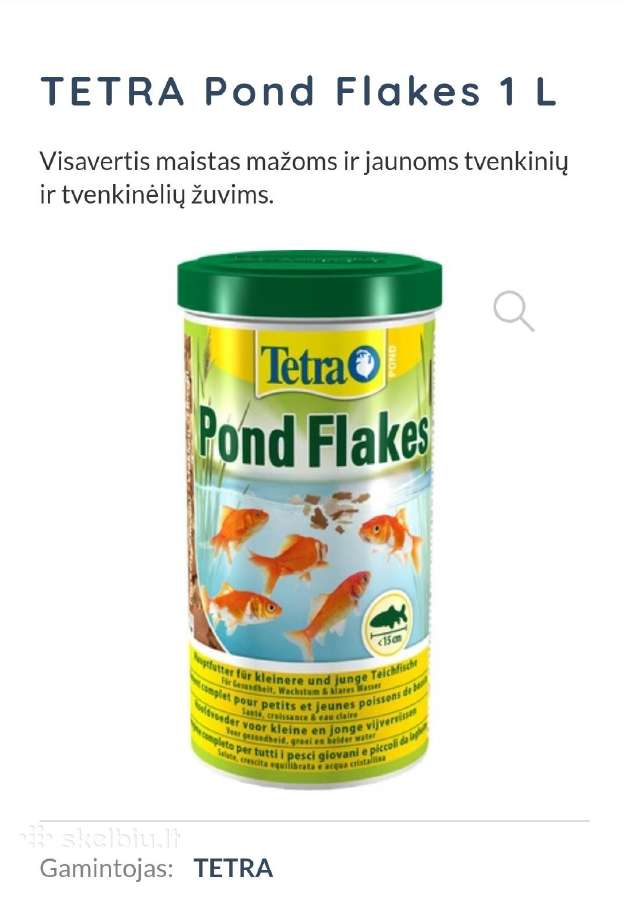 Maistas tvenkinių žuvims - nuotraukos Nr. 5