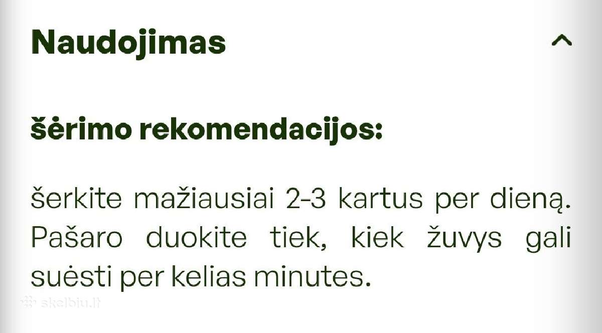 Maistas tvenkinių žuvims - nuotraukos Nr. 10