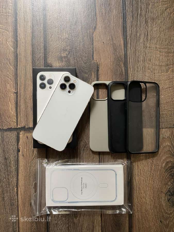 iPhone 13 Pro Max 128gb (Silver) 100% Baterija