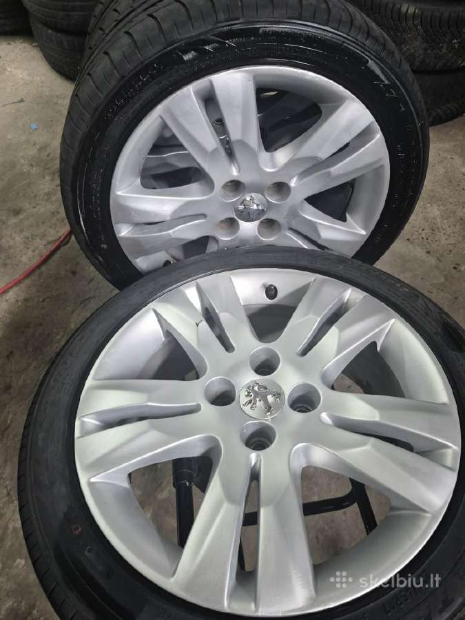 R17 peugeot diskai su vasarinem padangom