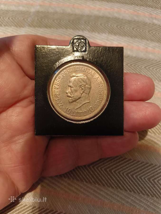 10 Litų 1938 m. Labai Gero Stovio - Su Kalyklos Bl - nuotraukos Nr. 3