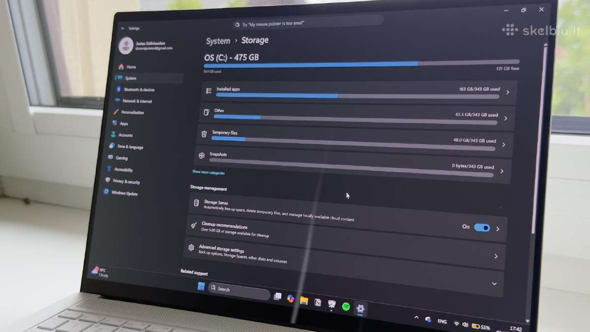 Asus Zenbook S14 - nuotraukos Nr. 9