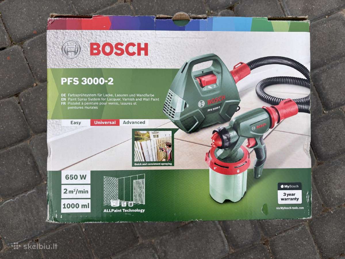 Dažų purkštuvas Bosch Pfs 3000-2 - nuotraukos Nr. 4