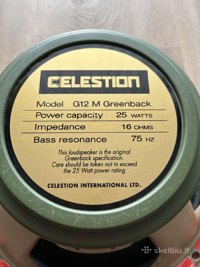 Celestion g12m-25 16 omu gitarinis garsiakalbis