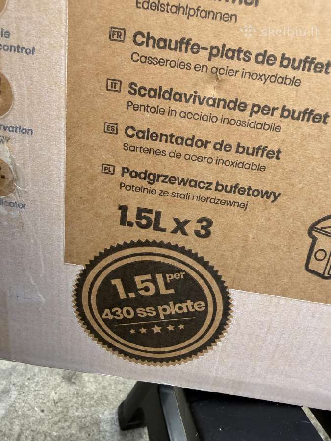 Elektrinis maisto šildytuvas, bufeto marmitas - nuotraukos Nr. 8