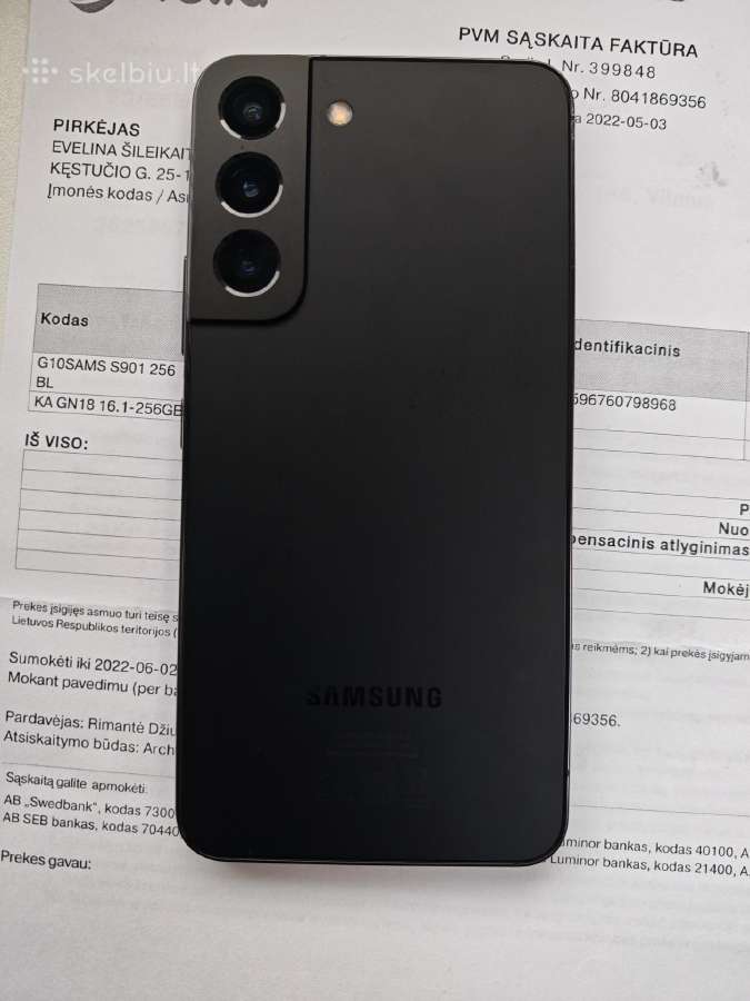 Samsung S22 8gb RAM 256 Rom - nuotraukos Nr. 6