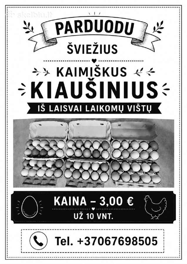 Parduodu naminius kiaušinius - nuotraukos Nr. 2