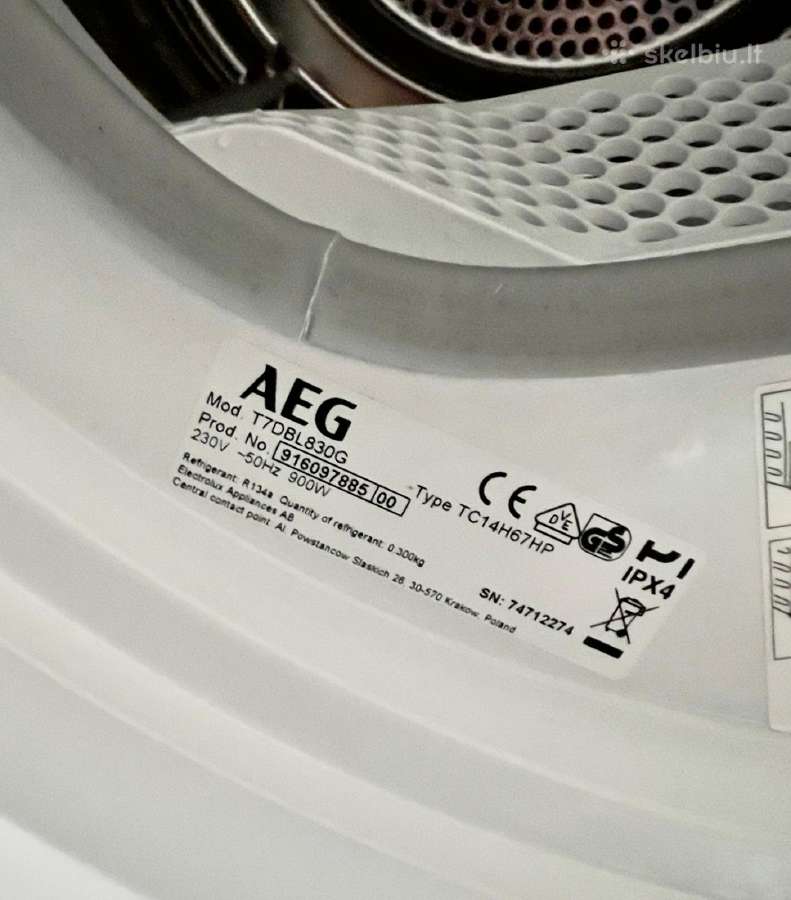 Džiovykle Aeg 7000 Lawatherm - nuotraukos Nr. 3