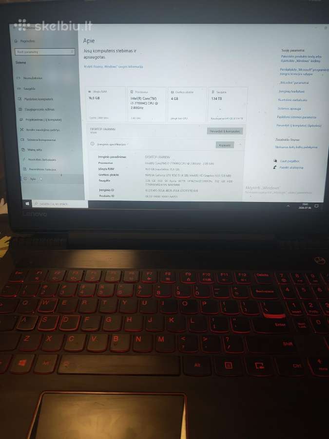 Lenovo legion y520