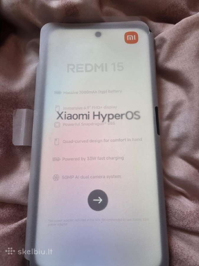Parduodu nauja telefona redmi 15