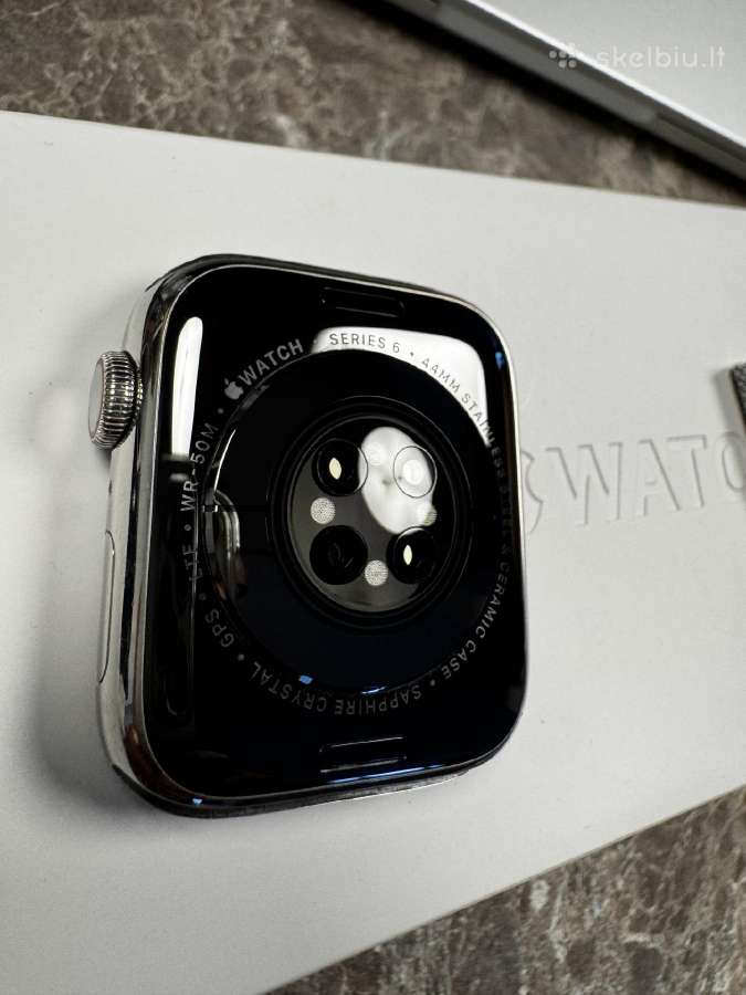 Apple Watch Series 6 44mm Stainless Steel Silver - nuotraukos Nr. 3