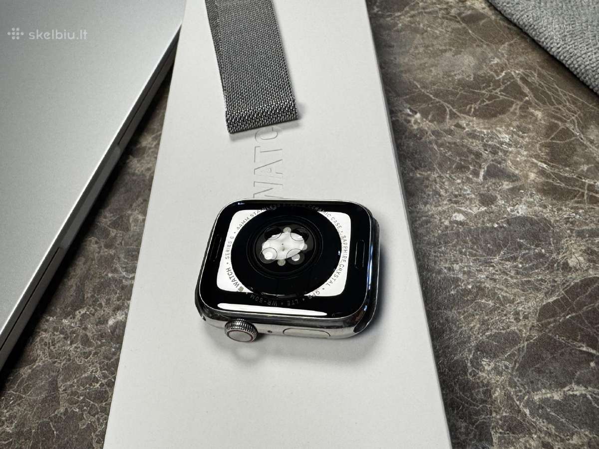Apple Watch Series 6 44mm Stainless Steel Silver - nuotraukos Nr. 4
