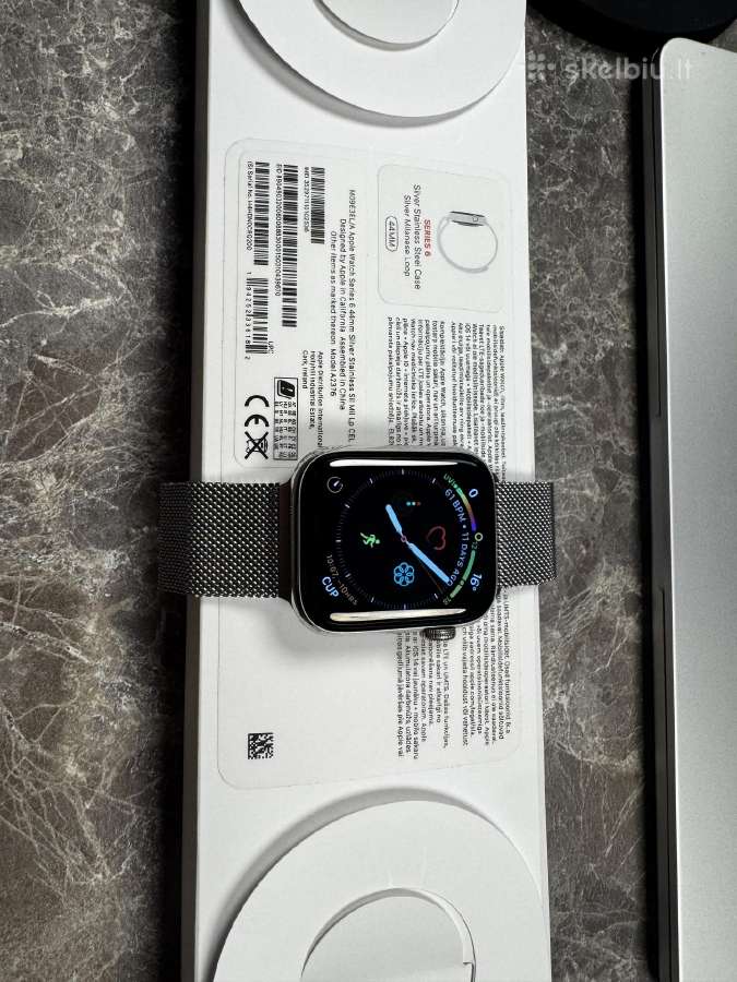 Apple Watch Series 6 44mm Stainless Steel Silver - nuotraukos Nr. 6