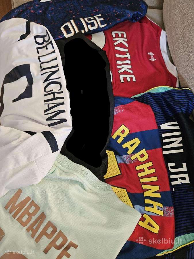 Įvairūs futbolo marškinėliai M/l dydžiai