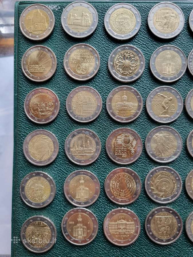 Retos 2 Eurų monetos - nuotraukos Nr. 2