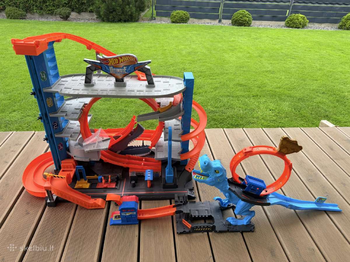 Hot Wheels garažas Ftb69 ir dinozauro trasa Hkx42