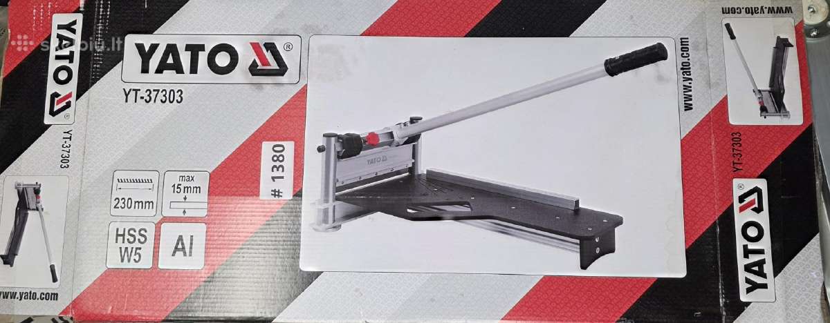 Staklės / giljotina grindų laminatui 230 mm yato - nuotraukos Nr. 4