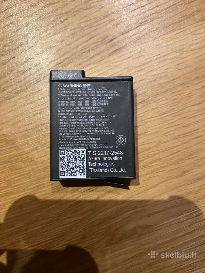 Dji Osmo Action 3/4/5 Pro baterija 1770mah baterij