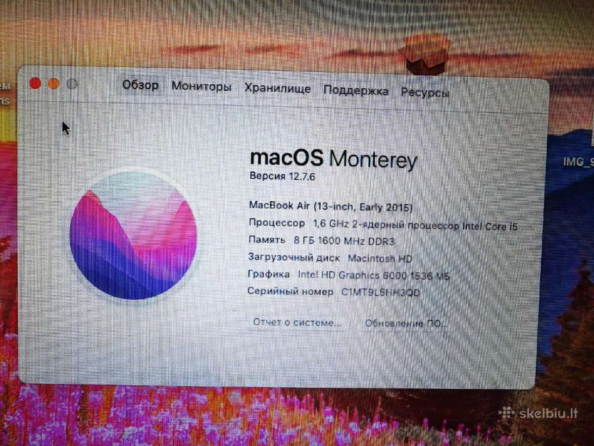 MacBook Air A1466 - nuotraukos Nr. 2