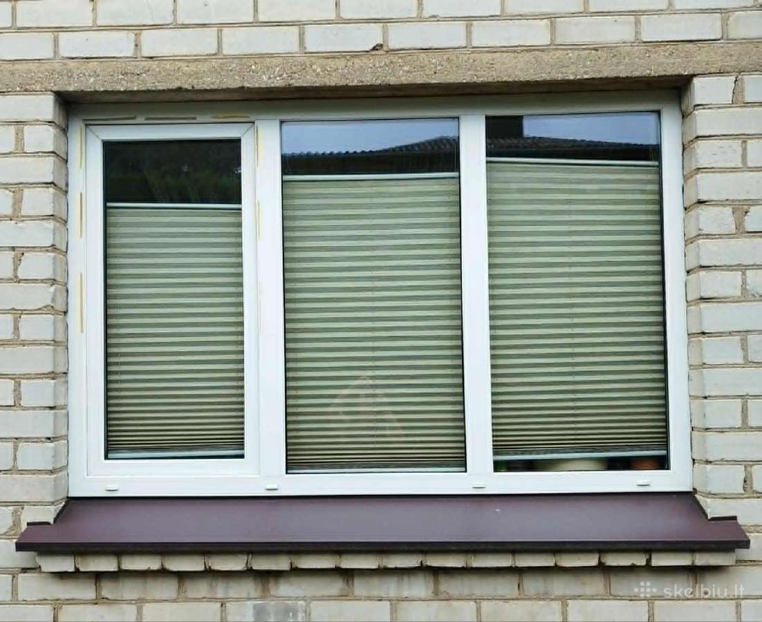 Plastikiniai langai su plisuotom žaliuzėm - nuotraukos Nr. 3