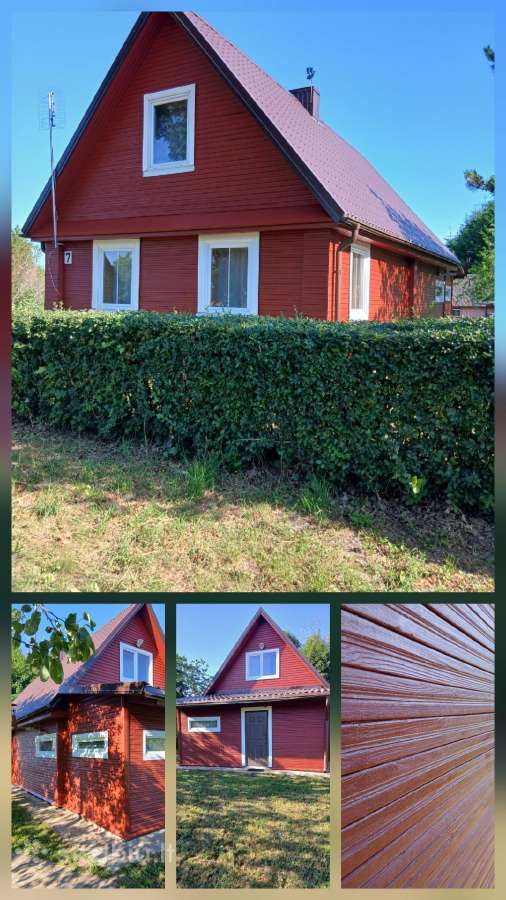 Medinių namų dažymas.terasu, pakalimų montavimas - nuotraukos Nr. 3