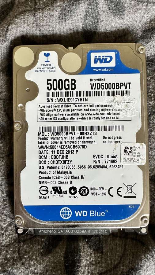 Wd 500gb HDD