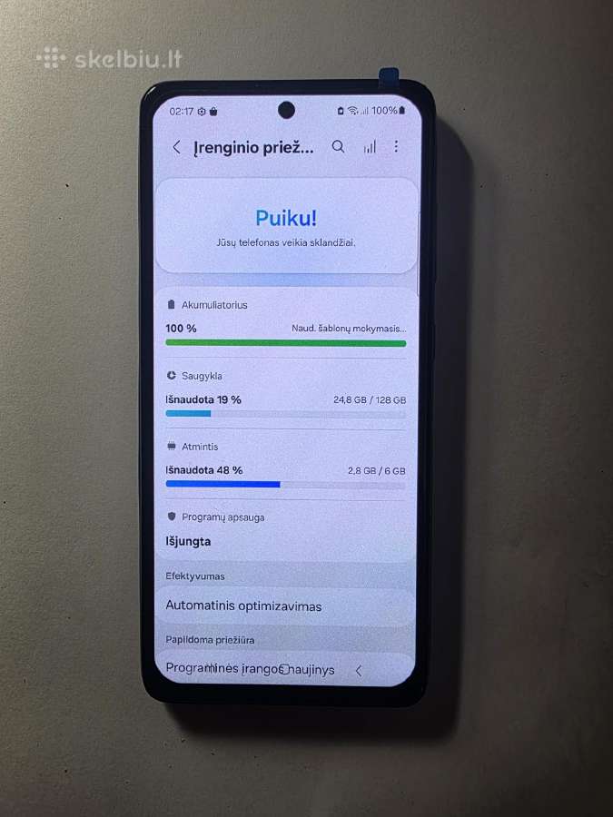 Samsung Galaxy A52s 5 G 128 GB 6 GB RAM naujas - nuotraukos Nr. 2