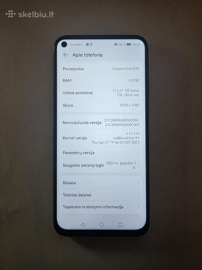 Huawei P40 lite 128 GB 6 GB RAM puikus - nuotraukos Nr. 5