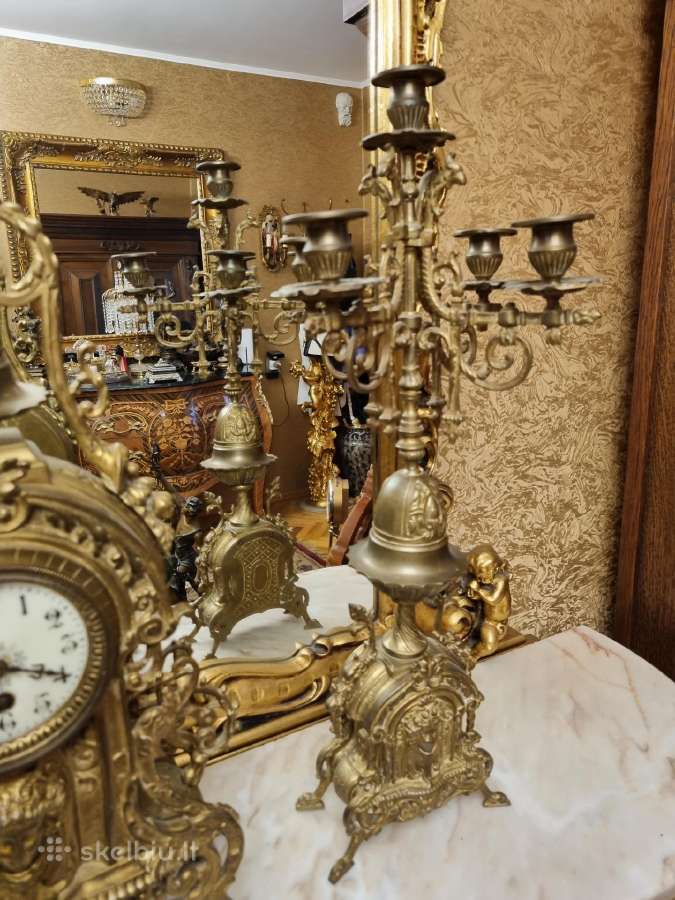 Laikrodžio ir žvakidžių komplektas - nuotraukos Nr. 8