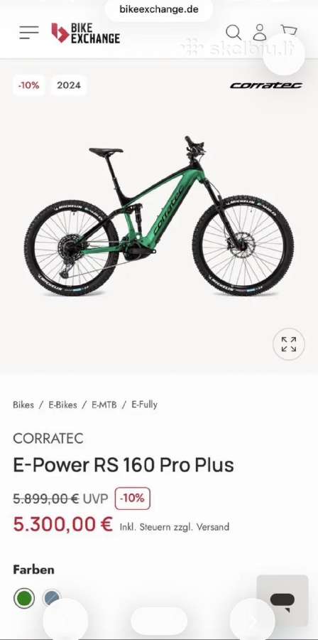 2024 Corratec E-power RS 160 Pro Plus (L dydis) - nuotraukos Nr. 2