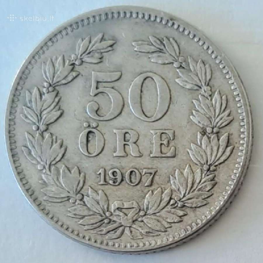 1907 Švedija 50 erių