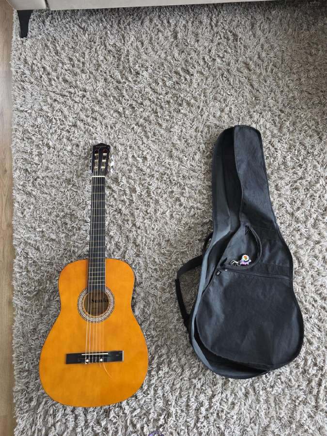Gitara su dėklu