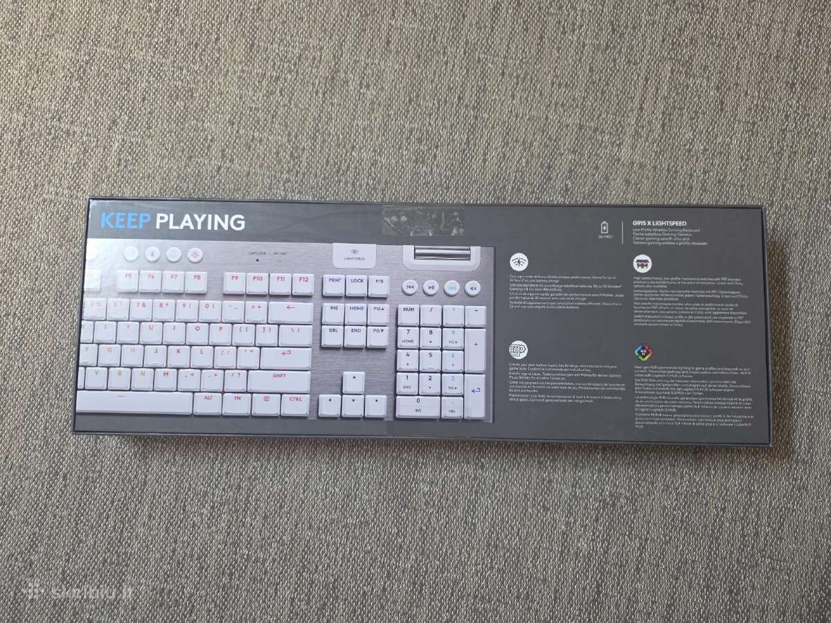 Logitech G915 X Lightspeed nauja mech. klaviatūra - nuotraukos Nr. 2