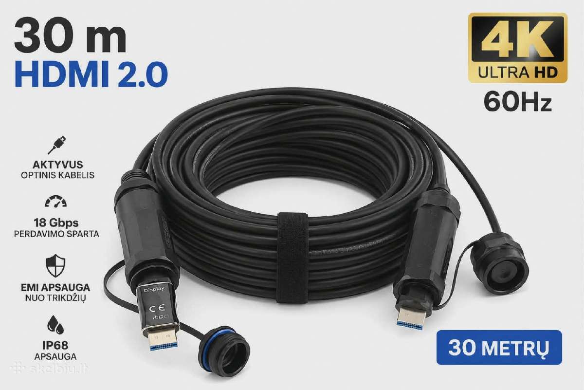 Aktyvus optinis Hdmi 2.0 Aoc kabelis