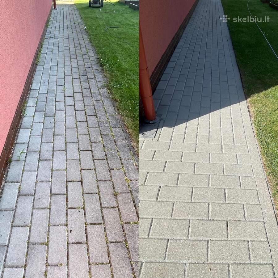 Profesionalus trinkelių, fasadų ir stogų plovimas - nuotraukos Nr. 29