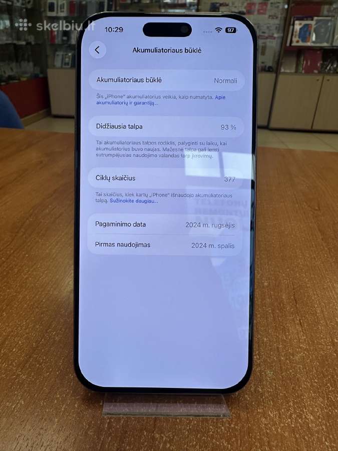 Apple iPhone 16 Pro Max 1tb (Naudotas) - nuotraukos Nr. 3