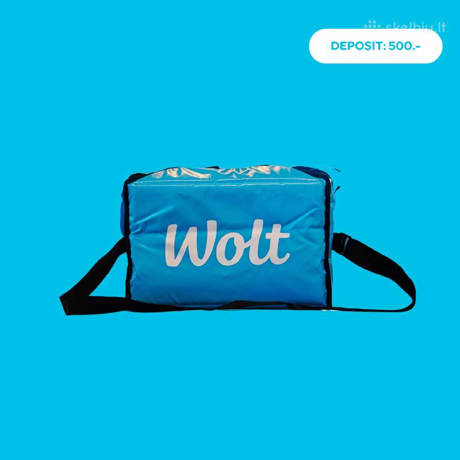 New wolt car bags / Naujos kuprinės