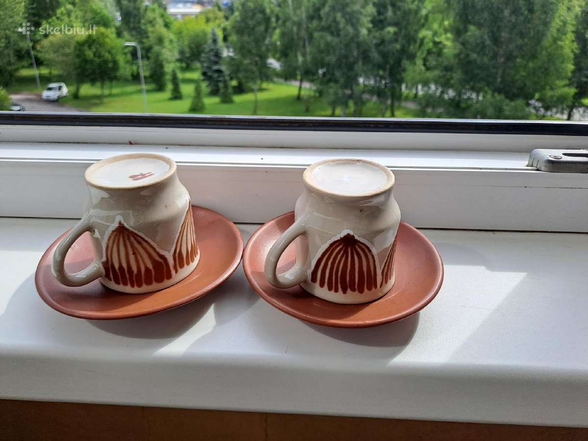 Puodukai espresso kavai lietuviški molinukai - nuotraukos Nr. 3