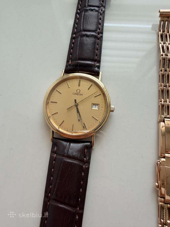 Originalus Auksinis Laikrodis 750 Omega - nuotraukos Nr. 3