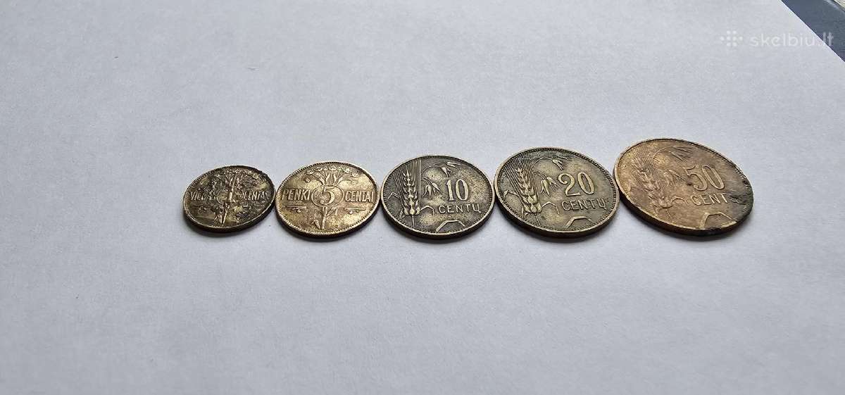 1925 Lietuvos tarpukario centu komplektas - nuotraukos Nr. 2