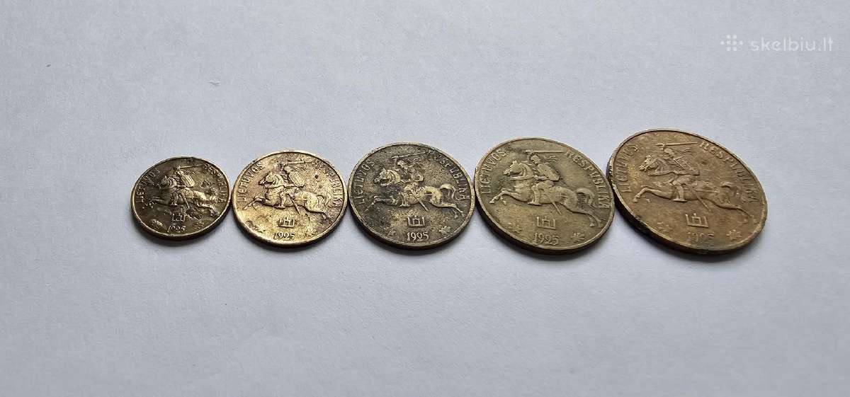 1925 Lietuvos tarpukario centu komplektas - nuotraukos Nr. 4